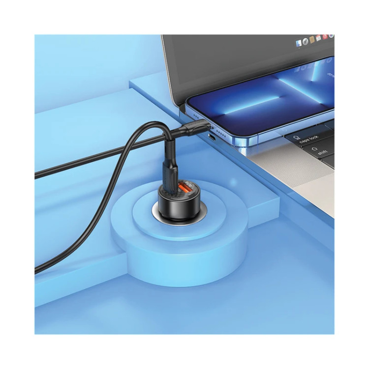 شارژر فندکی 38 وات بروفون مدل BZ20 PD + QC3.0