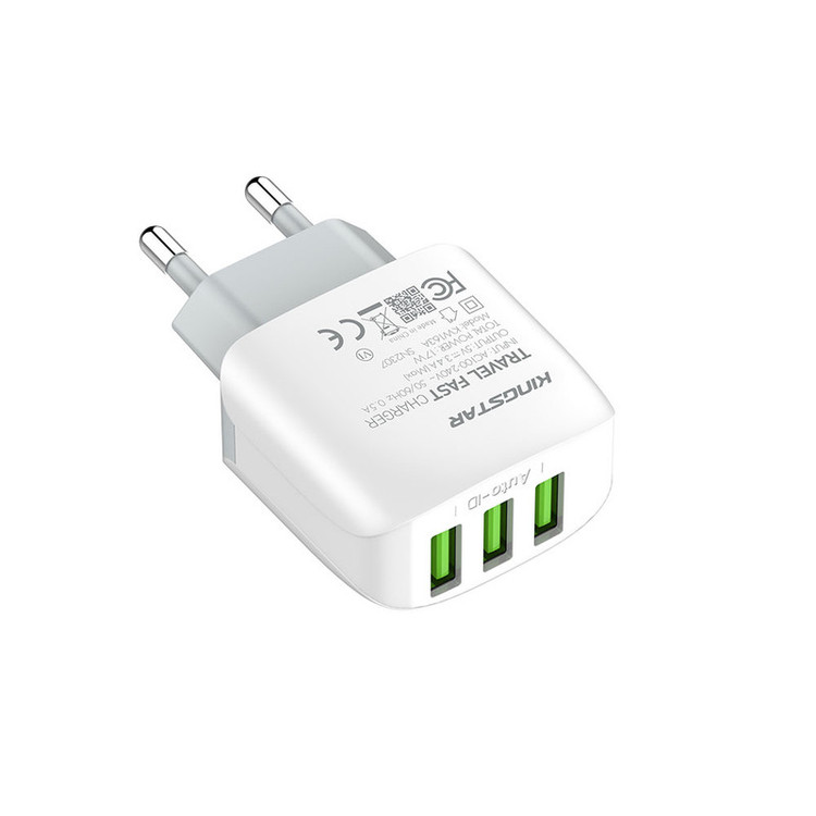 آداپتور 17 وات کینگ استار مدل KW163C به همراه کابل USB-C