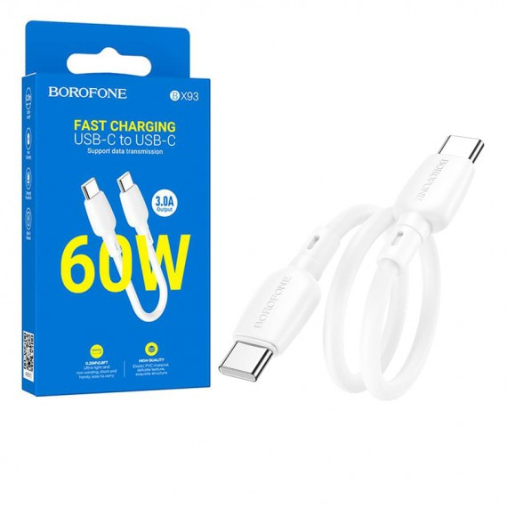 کابل USB-C بروفون مدل BX93 60W طول 25سانت