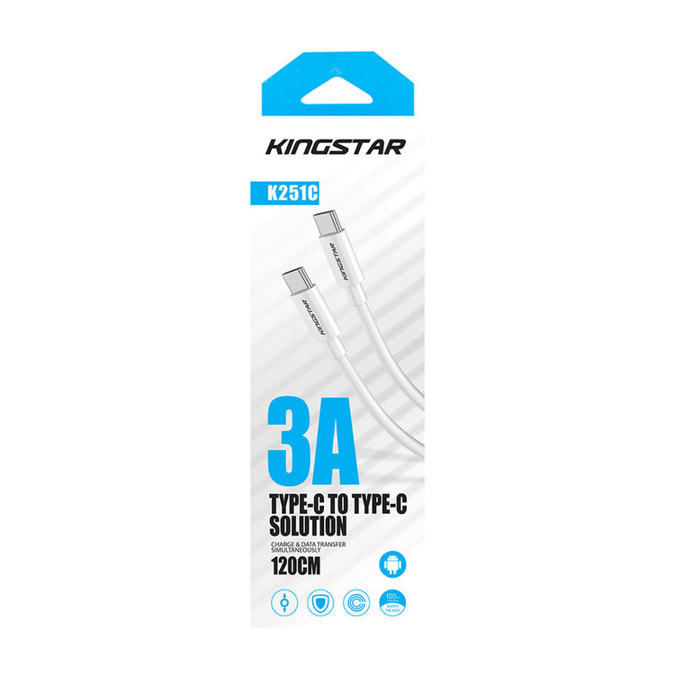 کابل USB-C کینگ استار مدل K251 C طول 1.2 متر