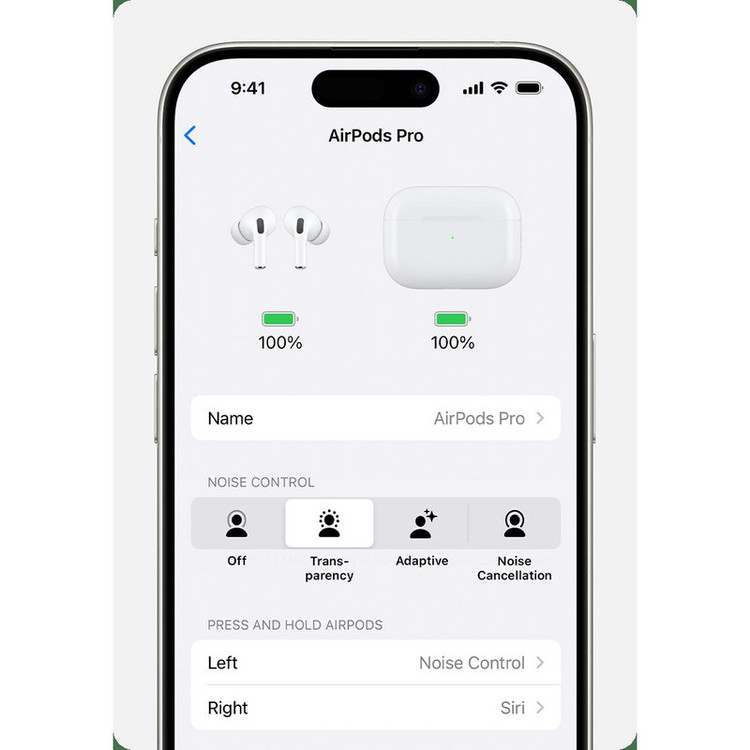 هدفون بلوتوثی اپل مدل AirPods 4 (نسخه دارای نویز کنسلینگ)