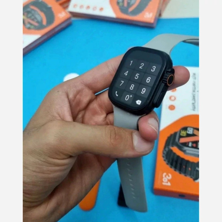ساعت هوشمند KEQIWEAR مدل KW52 ultra3 همراه با ایرپاد و7 بند