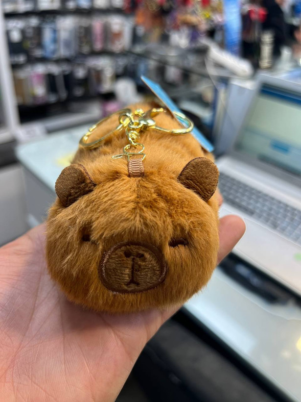 جاکلیدی عروسکی پشمالو دورو – مدل خرسی/خوکی (Two-Sided Plush Keychain)