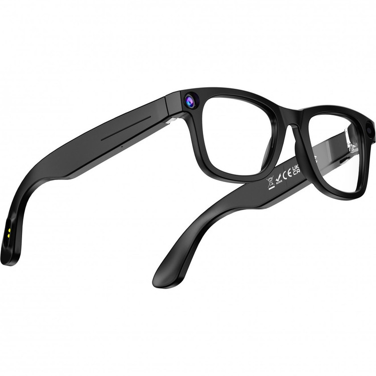 عینک هوشمند با دوربین مدل Smart Glass G300L همراه با عدسی شفاف و دودی