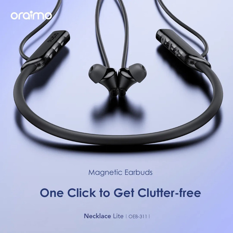 هدفون بلوتوثی اُرایمو مدل NAS ADJUSTABLE NECKLACE LITE PLANET