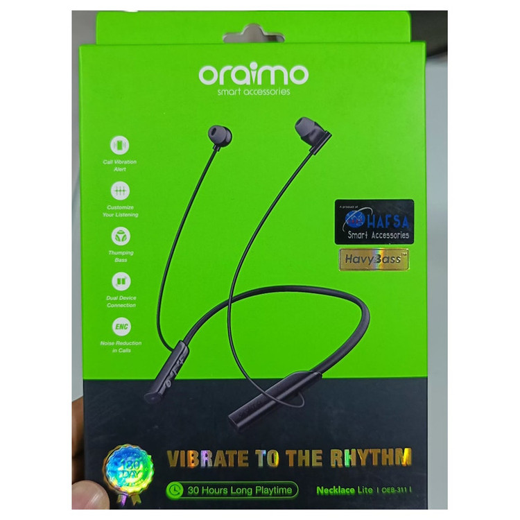 هدفون بلوتوثی اُرایمو مدل NAS ADJUSTABLE NECKLACE LITE PLANET