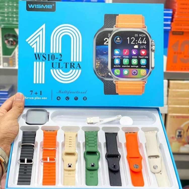 ساعت هوشمند ویسمی مدل ws10 ultra همراه با8عدد بند