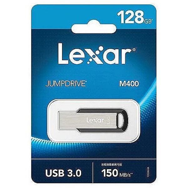 فلش مموری لکسار مدل M400 USB3.0 ظرفیت 128گیگابایت 24ماه گارانتی متین