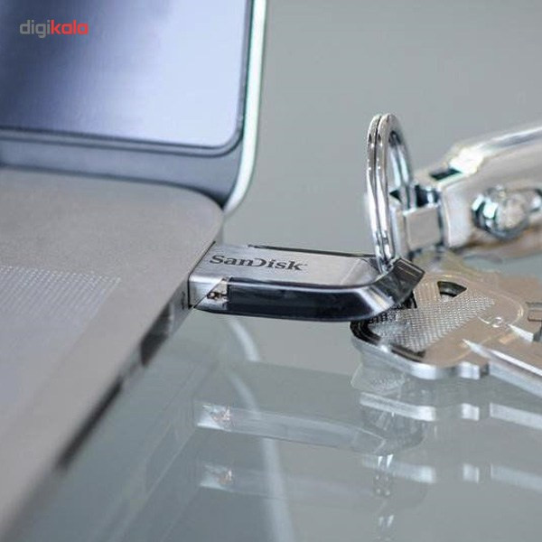 فلش مموری USB 3.0 سن دیسک مدل CZ73 ظرفیت 128 گیگابایت 36ماه ضمانت متین