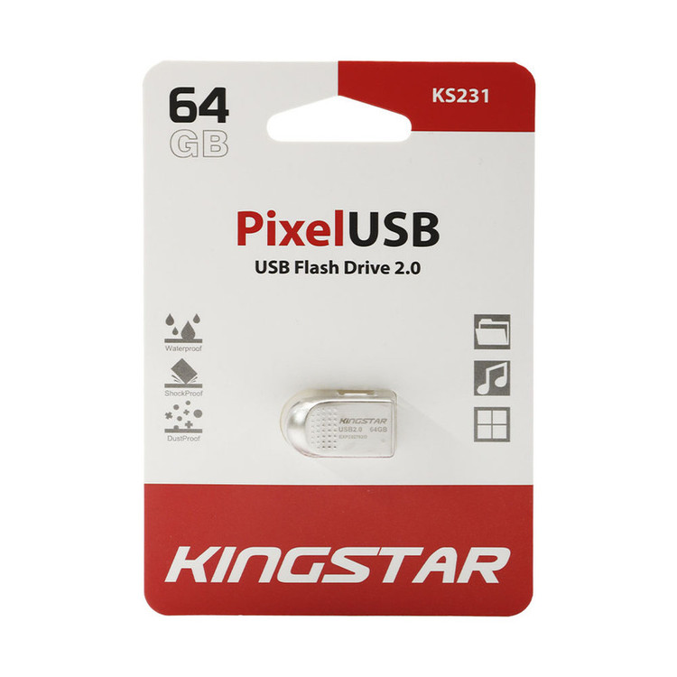 فلش مموری USB2.0 کینگ استار مدل KS231 ظرفیت 64 گیگابایت 24ماه ضمانت متین