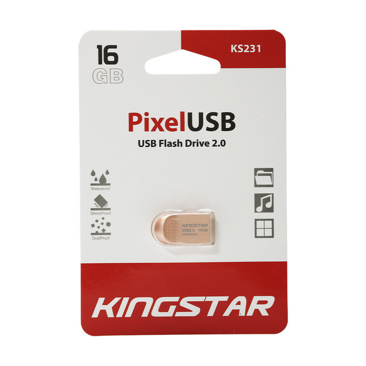 فلش مموری USB2.0 کینگ استار مدل KS231 ظرفیت 16 گیگابایت 24ماه ضمانت متین