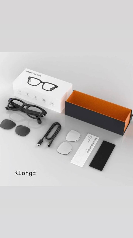 عینک هوشمند با دوربین مدل Smart Glass G300L همراه با عدسی شفاف و دودی