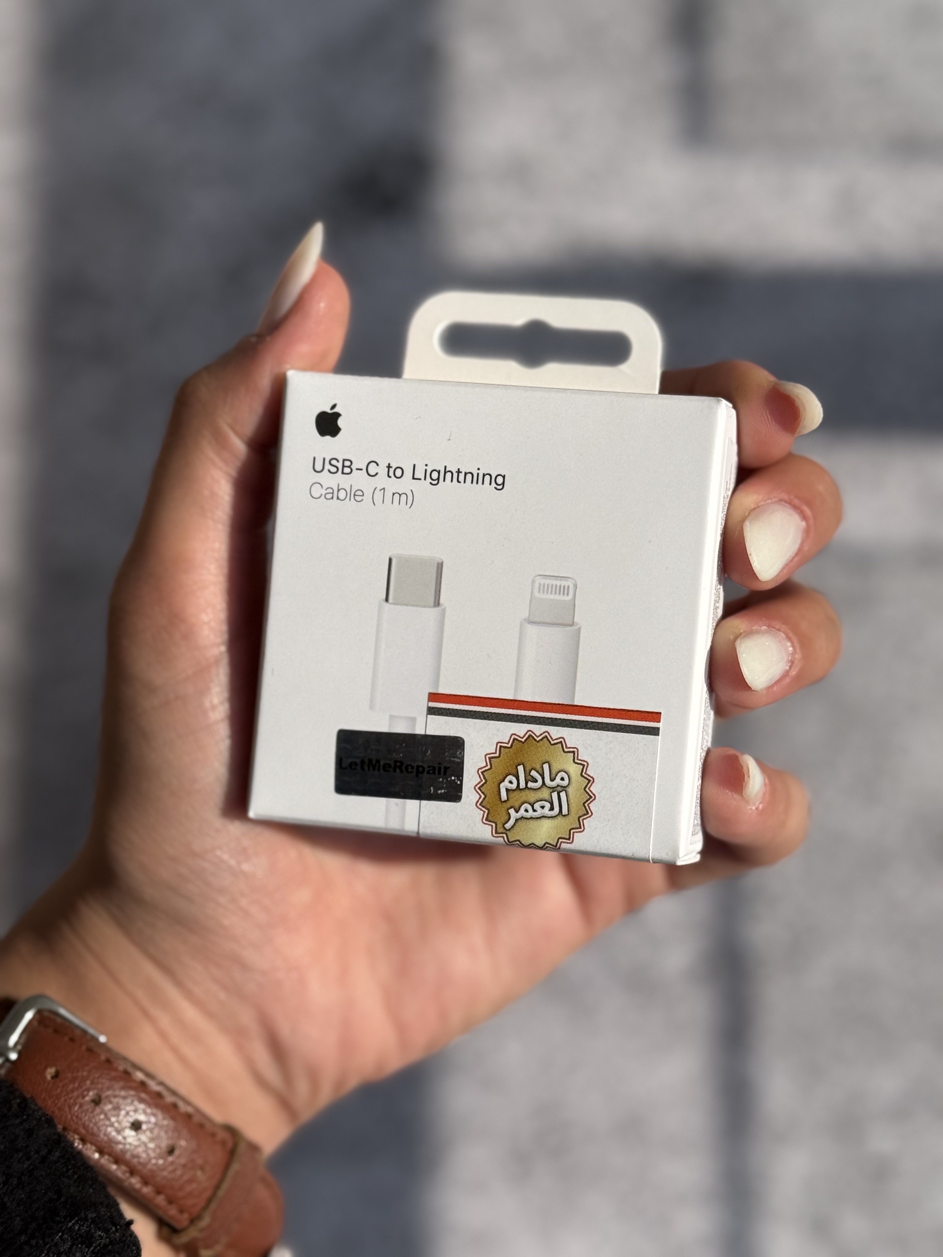 کابل USB-C To Lightning اپل 1 متر با گارانتی