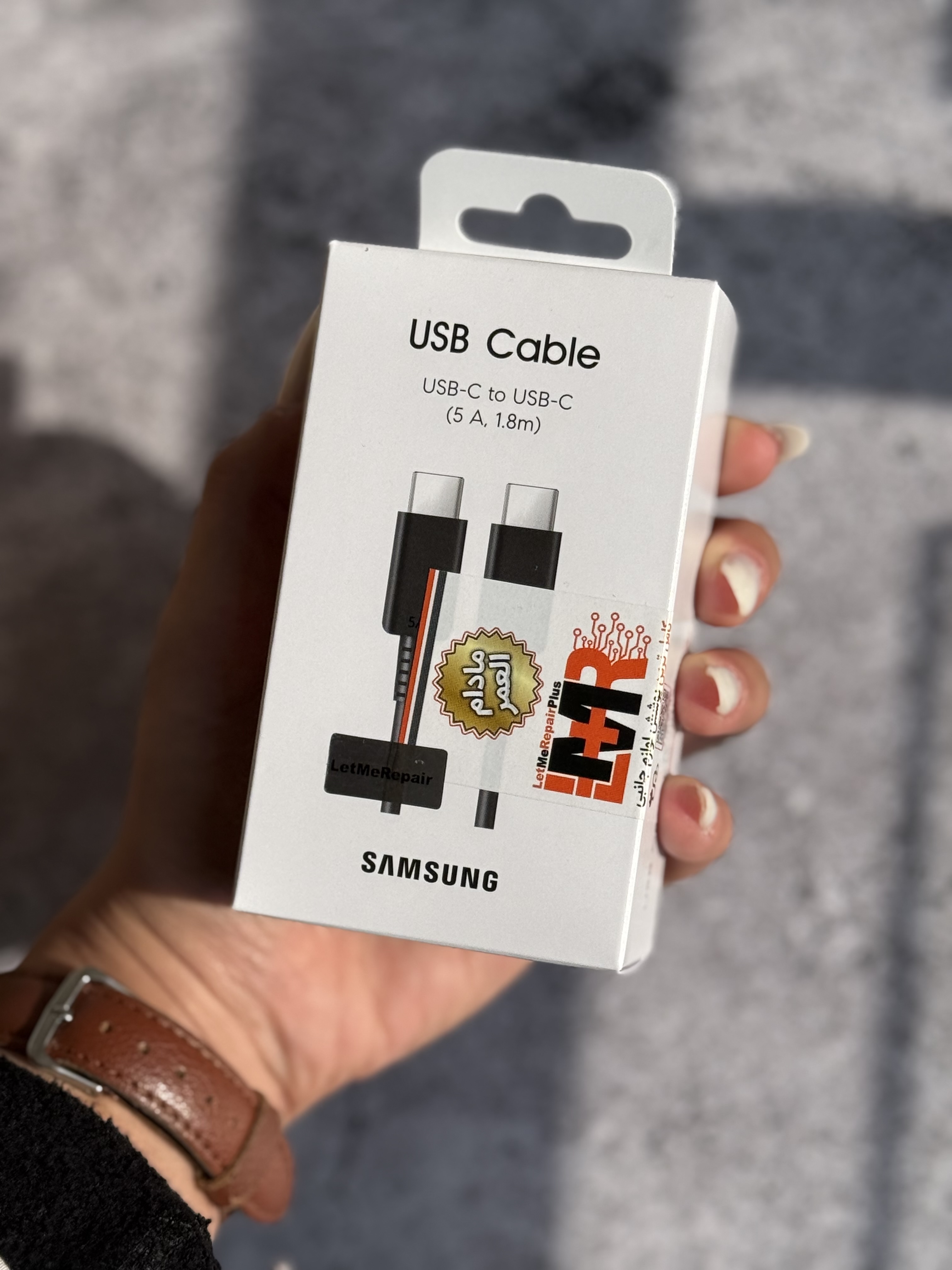 کابل USB-C To USB-C سامسونگ 1.8 متر 5 آمپر با گارانتی