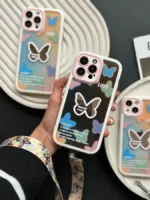 قاب Romantic Butterfly با بند پروانه ای (کدC1576) - Image 3