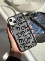 قاب I'm OK نقره ای (کدC1413)