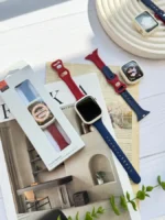 بند اپل واچ سیلیکونی با گارد French Style (کدw5029)