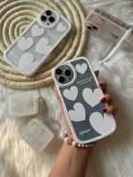 قاب قلب سفید استند دار با کاور ایرپاد (کد c1044) - Image 7