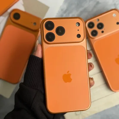 قاب Orange AG with Apple logo با مگ سیف (کدC2181)