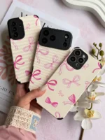 قاب پاپیون صورتی کبریتی آیفون ، سامسونگ ، شیائومی (کدC2207) - Image 2