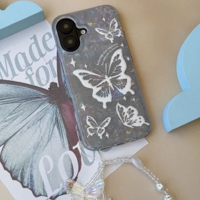قاب Ice Butterfly با آویز (کدC2230)