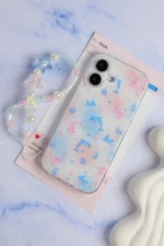 قاب Pastel Star Dolphin با آویز (کدC2251)