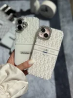 قاب White Christian Dior دور لنز نگین آیفون (کدC2076) - Image 5