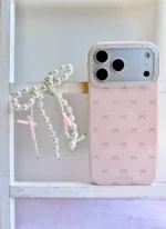 قاب Pink Bow پاپیون با آویز (کدC2276) - Image 2