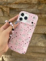 قاب Pink Paws پنجه صورتی با آویز (کدC2271) - Image 2