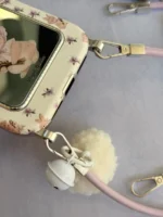 قاب خرگوش 🐇 جاکارتی آینه ای با آویز (کدC2311)